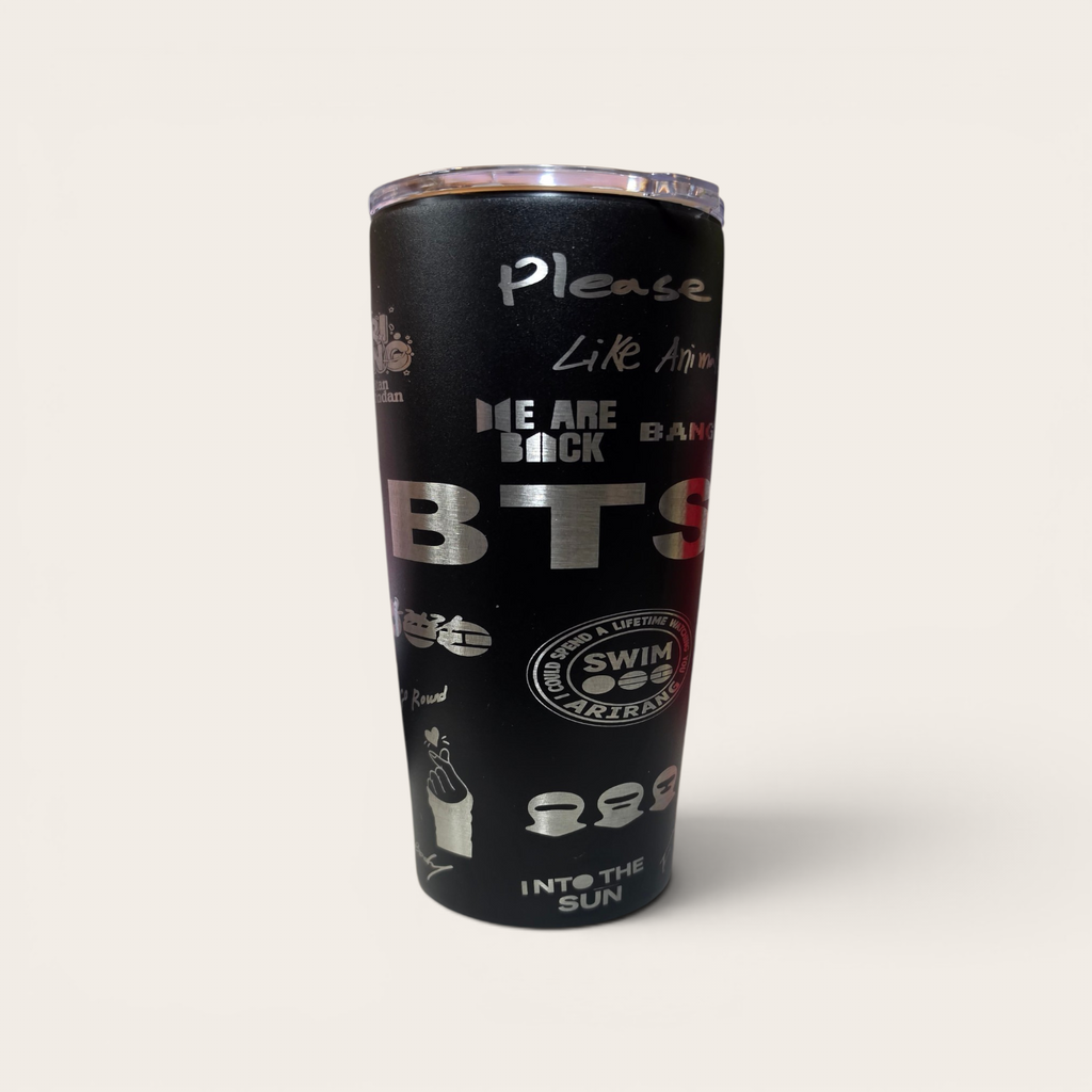 K-Pop Boy Band Engraved Tumbler 20oz