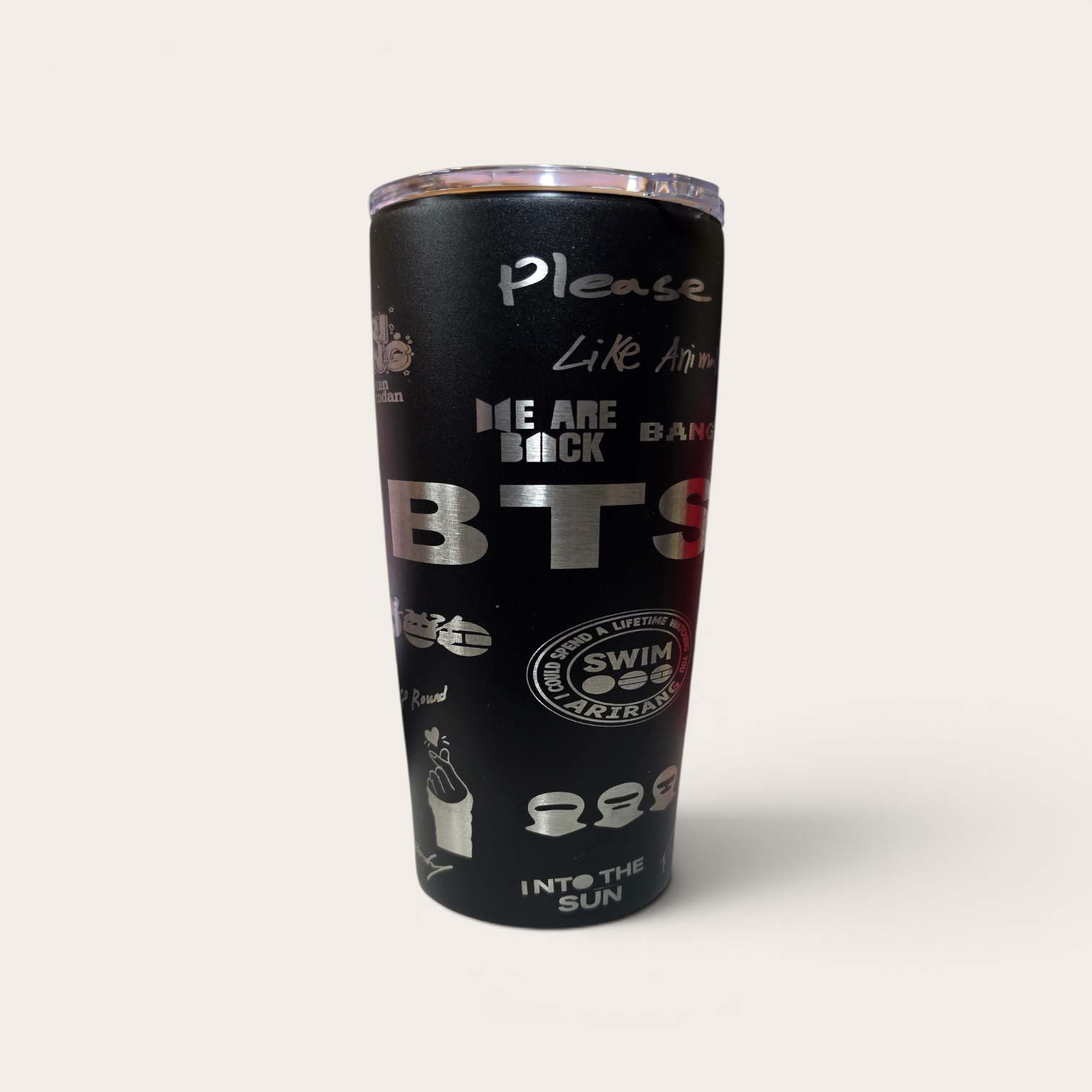 K-Pop Boy Band Engraved Tumbler 20oz