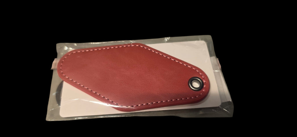 Personalized Vegan Leather Luggage Tag – Custom Monogram | 12 Colors