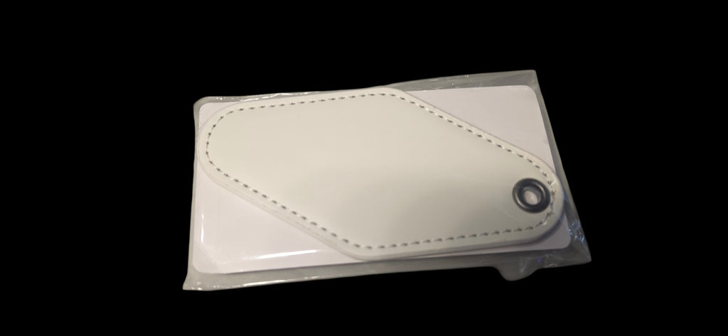 Personalized Vegan Leather Luggage Tag – Custom Monogram | 12 Colors