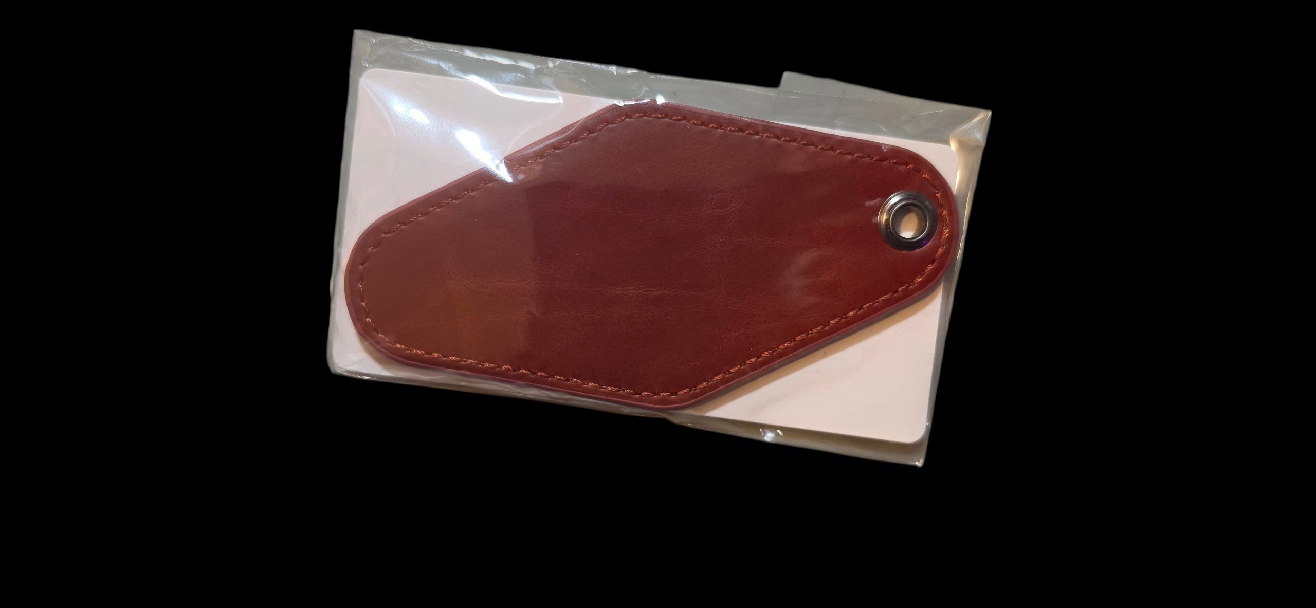 Personalized Vegan Leather Luggage Tag – Custom Monogram | 12 Colors