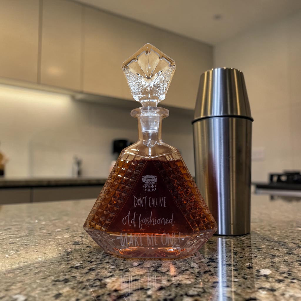 Whiskey Decanter (Custom Etched)